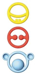 Nigi Nagi Nogi Beiss-/Greifringe bunt (MQ6)