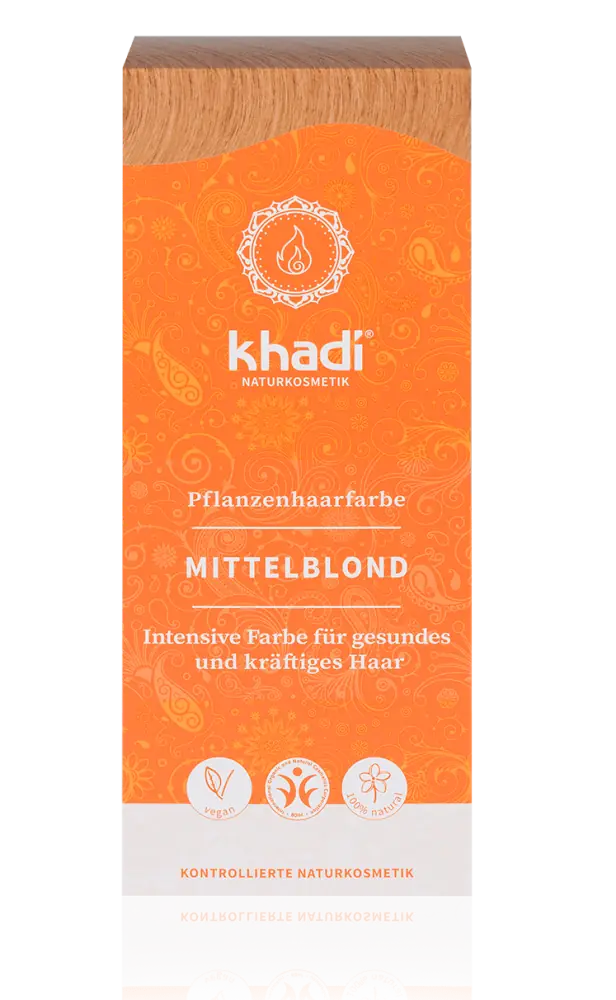 KHADI Pflanzenhaarfarbe Mittelblond