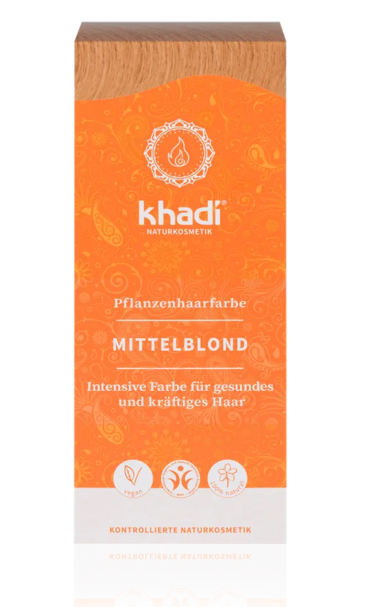 KHADI Pflanzenhaarfarbe Mittelblond
