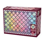 Quilt mit bunten Quadraten 2000 Teile