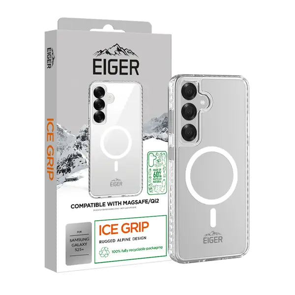 Galaxy S25+, Ice Grip MagSafe Case trans.