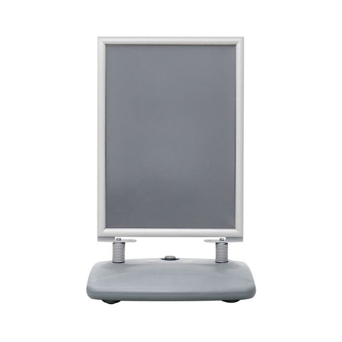 Kundenstopper Alu "Poster Swing" mit Wassertank, DIN A1, Silber, Outdoor