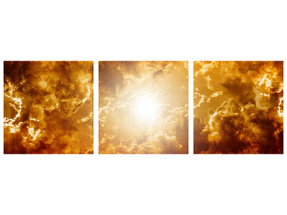 Panorama Leinwandbild 3-teilig Inspiration Himmel