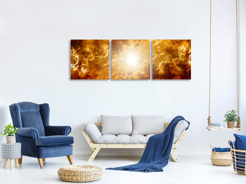 Panorama Leinwandbild 3-teilig Inspiration Himmel