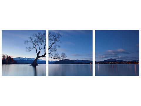 Panorama Leinwandbild 3-teilig Wanaka Twilight