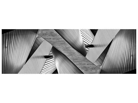Leinwandbild Panorama Metal Origami