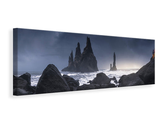 Leinwandbild Panorama Reynisdrangar