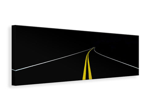 Leinwandbild Panorama The Road To Nowhere