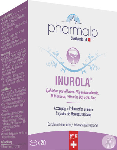 INUROLA® Suplemento Dietético de Apoyo a la Excreción Urinaria, 20 Tabletas