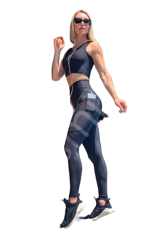 772 Pocket Extra High Waist Leggings in Schwarz mit Taschen