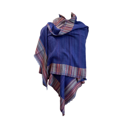 AISHITERU - Celeste Cashmere Shawl - Midnight Blue Elegance ✨🧣