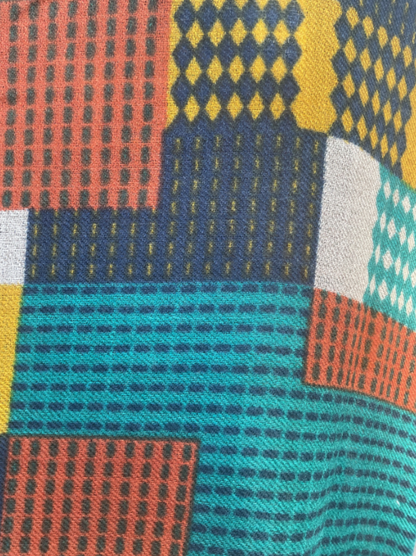 AISHITERU - Prisma Cashmere Shawl - Colorful Patchwork Statement ✨🌈