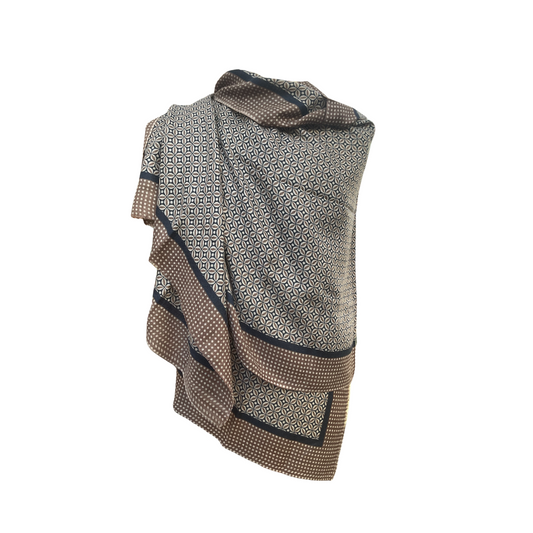 AISHITERU - Timeless Mosaic Printed Cashmere Scarf - Elevate Everyday Elegance ✨🧣