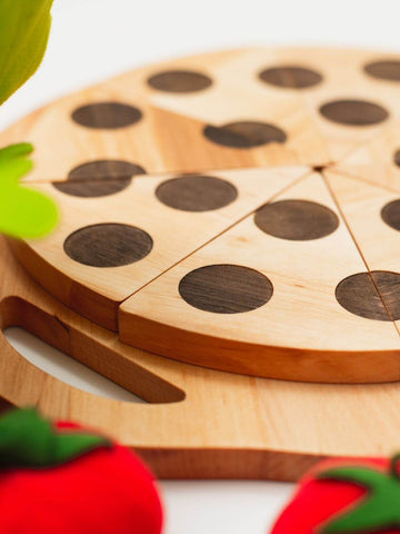 wooden pizza set toy 