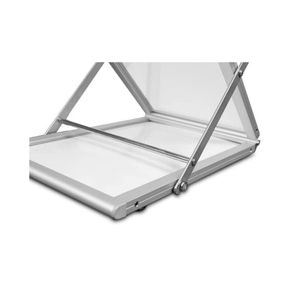 Faltbarer Prospektständer Montana, A4, Silber