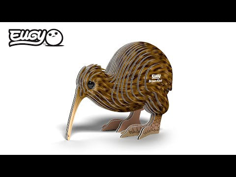 3D Bastelset Brauner Kiwi