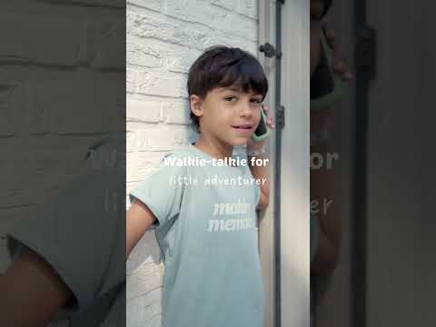 Walkie-Talkies mit Taschenlampe grün/orange