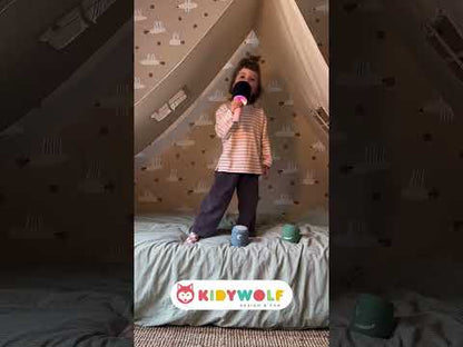 Mikrofon Bluetooth mit Licht rosa