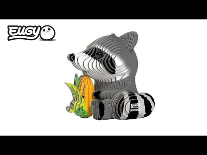 3D Bastelset Waschbär