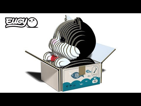 3D Bastelset Tuxedo-Katze