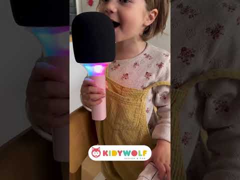 Mikrofon Bluetooth mit Licht rosa