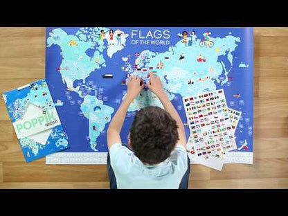 Sticker Lernposter Flaggen der Welt