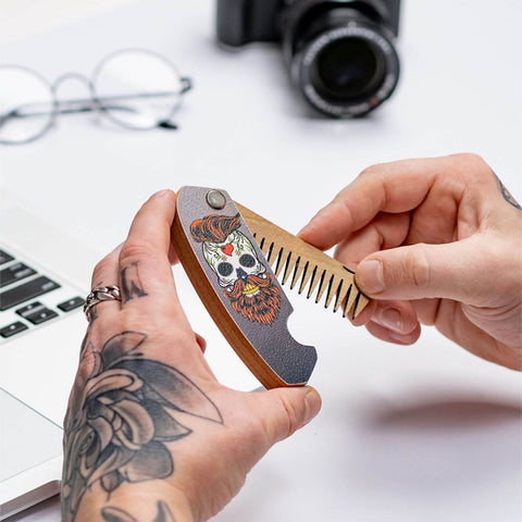 wooden colorful combs 