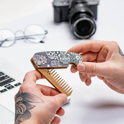 printed gift for beard 