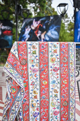 AISHITERU - Eternal Garden Embroidered Cashmere Shawl - Timeless Luxury for You ✨🧣