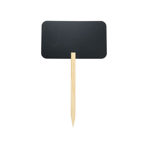 Securit® Gartenstecker Kreidetafel Rechteck mit Holzstab, inkl. 1x Kreidestift