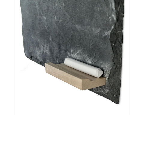 Schiefertafel Anthrazit, mit Ablage & Kordel, 30x60cm