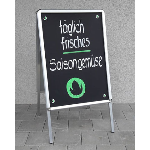Kreidetafel Plakat für Kundenstopper SCHWARZ, Tafelfolie beschriftbar