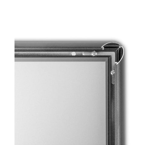 Alu Klapprahmen Standard, 25mm, Schwarz