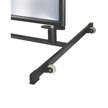 Windfester Kundenstopper "Poster Swing" mit Räder, Schwarz