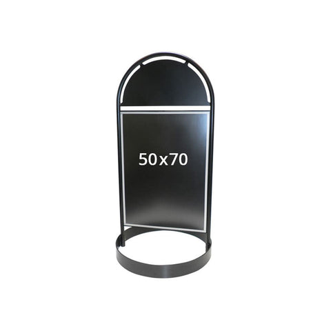 Kundenstopper Stahlrohr Basic Circle, Outdoor
