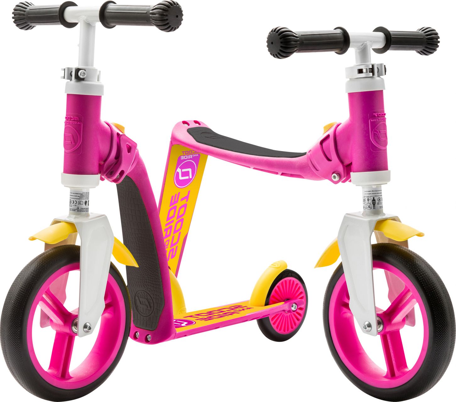 Scoot and Ride Laufrad / Dreirad | Highwaybaby | Pink-Gelb