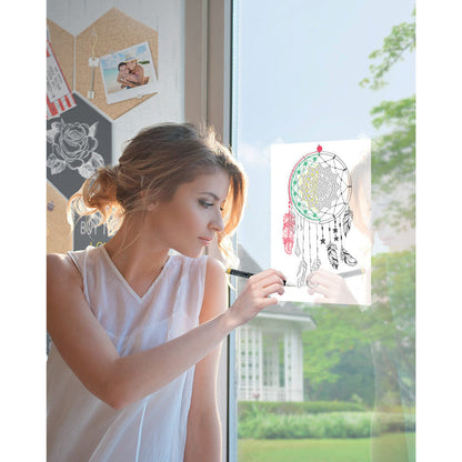 Securit® Fensterschablonen "Home", 3er Set, Format: A3, inkl. 1 Securit® Kreidestift