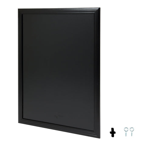 Securit® Wandkreidetafel, Holzrahmen Schwarz, 70x90cm, Outdoor