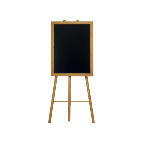 Securit® Kiefernholz Staffelei, 165cm, Teak, Outdoor
