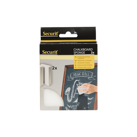 Securit® fester Reinigungsschwamm für Kreidetafeln, 2 Stück