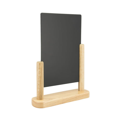 Securit® Tischkreidetafel, Holzsockel Buche