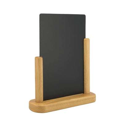 Securit® Tischkreidetafel, Holzsockel Hellbraun