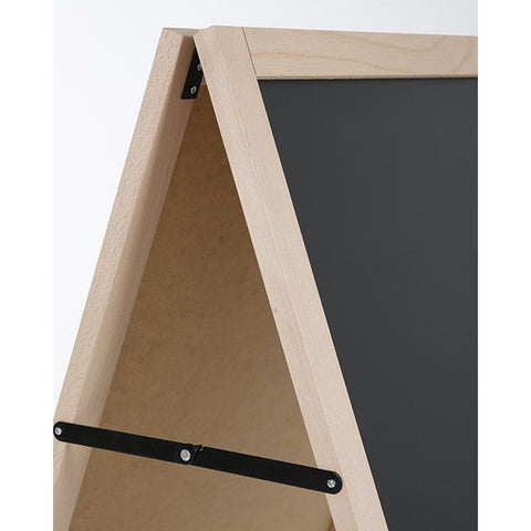 Holz Kundenstopper 105x68cm, Buche, Indoor