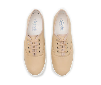 SMOVE Tanz Sneaker in Beige Leder