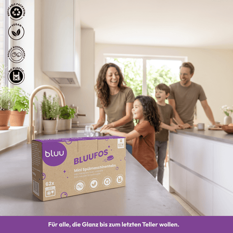 bluufos – Pastilhas para máquina de lavar louça