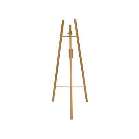 Securit® Kiefernholz Staffelei, 165cm, Teak, Outdoor
