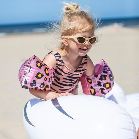 Swim Essentials | Schwimmflügel 2-6 Jahre | Rose Gold Leopard