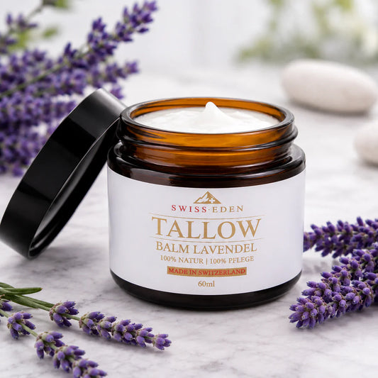 Schweizisk Talg Balsam Lavendel – Demeter Øko-Oksetalg Naturbalsam fra Swiss Eden
