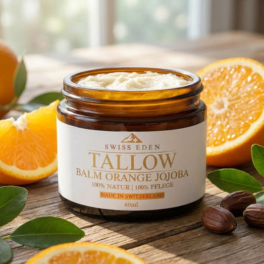 Schweizer Tallow Balm - Limitierte Pflege mit Orangenduft und Jojoba von Swiss Eden