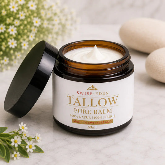 Schweizer Tallow Balm Pure – 100% Demeter Økologisk Oksetalg uden tilsætningsstoffer fra Swiss Eden